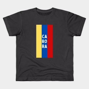 Carora City in Venezuelan Flag Colors Vertical Kids T-Shirt